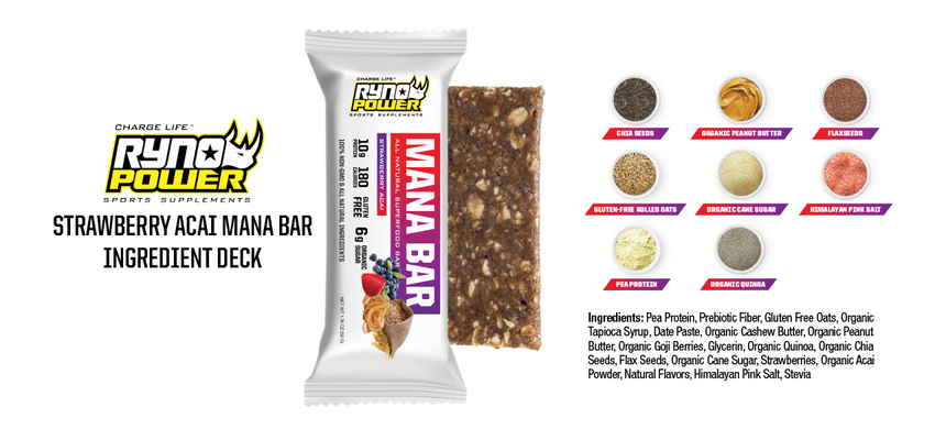 MANA Protein Bar Strawberry Acai